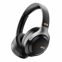 Newly Launched Anchor Bluetooth Wireless Over Ear Headphones with Mic, Active Noise Cancellation, 72H Playtime, AUX, Type-C Fast Charging, 40mm Bass Drivers, ANC Headphones