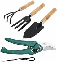  AGT Garden Tool Set Big Trowel, Hand Fork, Hand Rake & Pruner/Cutter for Gardening Garden Tool Kit on Flipkart