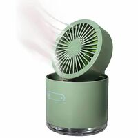 Mini Desktop Cooling Fan - Rotating Spray Humidifier Fan with Automatic Oscillation, Water Tank, and Air Conditioning Function