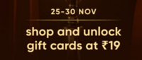 Cred : Black Friday Sale | Shop & unlock Gift cards at ₹19 (25th-30th Nov)