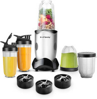 Longway Nutri 600 W Juicer Mixer Grinder (Nutri 5J | 5 Jars | Silver & Black)