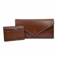 K London Envelop Design Ladies Wallet Hand Purse Clutch (6008_Tan)