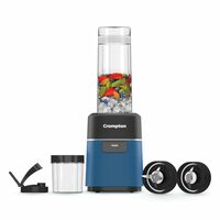 Crompton Ameo Fresh | Premium Nutri Blender | Smoothie Maker | Blender Mixer Grinder | Maxi Blend Technology | Smart safety lock | Power Button | 400 Watts | Sipper Cap | Lump Free Quick Blends