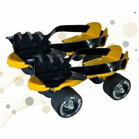 Supreme Skating Shoes - Roller Skates for Kids 6-12 with Auto Precision Ball Bearings, 50mm Anti Skid Vinyl Wheels, Toe Stoppers, Bigger Wheel Size, Black, Booster Pro