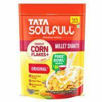 Tata Soulfull Corn Flakes, Crunchy Corn & Millets, Baked Not Fried, with (Free Bowl worth 60rs)
