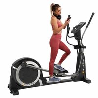 Let's Play® Coaster Commercial Upright Elliptical Cross Trainer for Home Gym Full Body Workout I 32 Level Magnetic Resistance I 36kg Flywheel I Max 150kg Weight