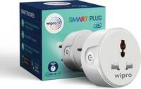 Wipro Wi-Fi Smart Plug with Universal Socket (White) Smart Plug  (White)