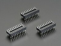 Invento 10PCS 20-Pin 20pins DIL DIP IC Socket PCB Mount Connector