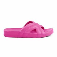 SOLETHREADS SCOOP Slides for Women| Stylish | Comfy | Super soft | Ultra-Light | Phylon | Slippers | Flip Flops for Women|CANDY CANE|UK 4
