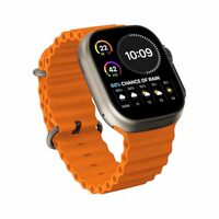 eller santé® Advanced Bluetooth Calling Smartwatch with 1.99" HD Display Heart Rate & ECG Monitor, Unlimited Watch Faces 10+ Sports Modes, Sleep Tracker Long Battery Life Silicone Strap-Orange