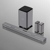 Blaupunkt SBW600 XCEED 9.1.4 Dolby Atmos I Direct Transmit Sound I Premium Home Theater I 360 Surround Sound I Premium Metallic Design I Immersive 3D Audio with Wireless Subwoofer