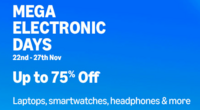 Mega Electronic Days 22nd - 27th Nov Up to 75% Off Laptops, smartwatches, headphones & more