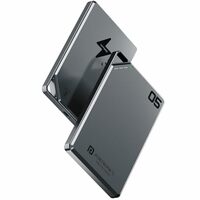 Portronics Boosty 5k 5000mAh 15W Wireless Magnetic Fast Charging Nano Powerbank, Metallic Finish, 20W Type C PD Output, Light Weight, Compatible with iPhone 12 Above, Other Qi Enabled Devices