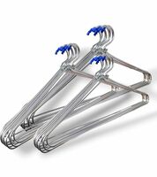 Hanger for Clothes | Pack of 12 | Stainless Steel Metal Hanger | Hanger for Shirts, Saree, Jeans| Heavy Hanger