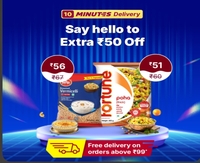 Flipkart Minutes - Flat ₹50 off on Min order ₹299