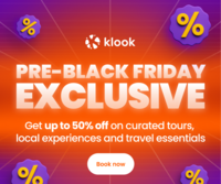 Klook - Pre-Black Friday Exclusive - Up To 50% Off on Tours & Travels Essential 