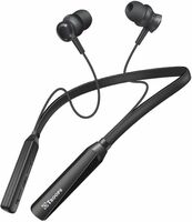 Neckband Bluetooth Earphones with 10mm Drivers,Music 50 Hours Playtime Bluetooth & Wired Headset (Black, In the Ear)
