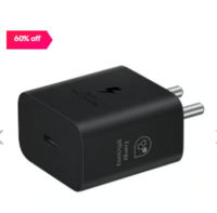 Samsung Original 25W Type C Travel Adaptor without Cable (Black)