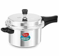 Pigeon by Stovekraft Aluminium Pressure Cooker 5Litre Non Induction Base Outer Lid Cooker 