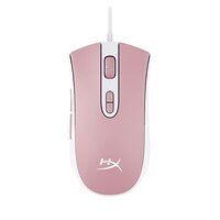 HyperX Pulsefire Core - RGB Gaming Mouse, Software Controlled RGB Light Effects, Pixart 3327 Sensor Up to 6,200Dpi, 7 Programmable Buttons, Wired Mouse Weight 87G - White/Pink (639P1AA)