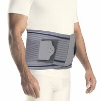 AGARO Contoured LS Belt Lower Back Pain Relief, Contoured Lumbar Sacral Belt, Lower Back Pain Osteoporosis Slip Disc Care For Women & Men, Small, Grey
