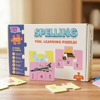 ToyMagic Educational Word Puzzle Game for Kids | Spelling Fun with 50 Words & 150 Puzzle Sets | Language Development & Reading Toy | Educational Learning Toy for Ages 4+