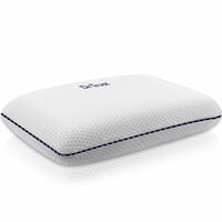 Dr Trust USA Memory Foam Pillow for Comfortable Sleep, Soft Luxurious Orthopedic, Bed Pillow for Neck & Shoulder Pain Relief, Breathable Elegant White Color Fabric Cover (60 x 40 x 11 cm)