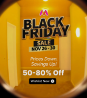 Myntra Black Friday Sale 50-80% Off (26th - 30th Nov)