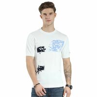 Monte Carlo Men's Regular Fit Printed T-Shirt | Half Sleeve | Round Neck | Casual Wear T Shirt for Men's