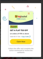 Amazon Big basket offer