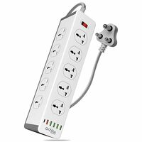 Gizga essentials Power Extension Board with 10 Universal Sockets, 5 USB & 1 Type-C Port at ₹897 on Amazon Use Coupon 