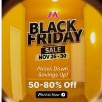 Myntra Black Friday Sale (26th - 30th Nov) Upto 50% OFF