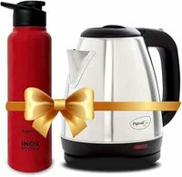 Pigeon 1.5 litre Hot Kettle and Stainless Steel Water Bottle Combo used for boiling Water, Instant Noodles, 1300 W