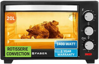 FABER 20-Litre Oven Toaster Grill (OTG)  (Black)