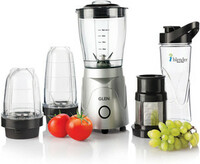 Glen SA4048MF 350 W Juicer Mixer Grinder  (Active Blender | 4 Jars | Silver, Black)