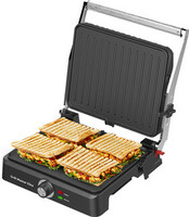 Inalsa Grill Master Elite|Sandwich Maker|2200W|Large Cooking Surface|Griddle Function Grill  (Black)