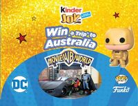 Kinder Joy Hunt for Golden Batman and Win a trip to Australia Contest
