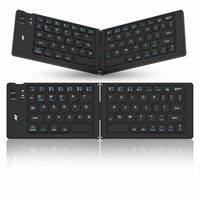 ANT WK150 Ergonomic Foldable Wireless Bluetooth Keyboard Split Travel Keyboard Wireless - Black
