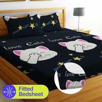 280 TC Cotton Double King Bedsheet on Flipkart