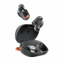 Skullcandy Sesh ANC Active in Ear Wireless Earbuds – 4 Mic Digital ANC, 48Hr Battery, IP67 Waterproof, Stay-Aware Mode, Fast Pair, Multipoint, Spotify Tap – Black/Orange
