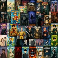 Anime Wall Posters Set of 63 | 6x4 Inch Premium 300 GSM Prints | Anime Room Decor for Wall