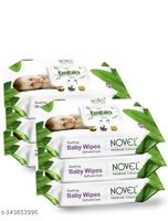 NOVEL Baby wipes 80 sheets/pack of 6 with Lid (480 wipes) baby wipes