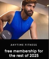 Cred x Anytime fitness[free membership for the rest of 2025]