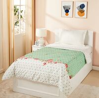 Amazon Brand - Solimo Microfiber Single Bed Blanket/AC Comforter/Duvet/Dohar | Super Soft | All Weather & Seasons | 120 GSM (Grey) | TC - 230