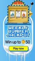 Funzone weekly bumper jackpot - win up to 50 points