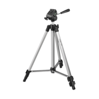 hama Star 20 125cm Adjustable Tripod for Camera (3D Tilt Head, Silver)