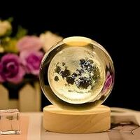 Desidiya Moon Crystal Ball Night Light,2.4 Inch Glass Ball Night LED Lamp with Woodern Base,Decorations Gifts for Men,Women,Kids,Boys,Girls,Teens
Amazon's Choice
