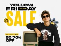 Bewakoof Yellow Friday Sale - 50 - 70% Off + Extra 15% Off Coupon Discount