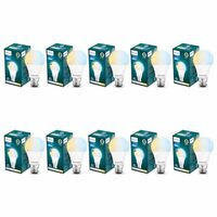 Philips 10-watt LED Bulb | 3 Colors in 1 LED Bulb | Scene Switch Bulb for Home & Decoration | Color: Tunable White, Pack of 10