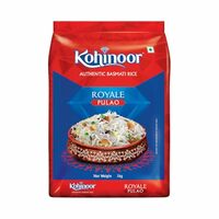 Kohinoor Pulao Basmati Rice, 1 kg | Long-Grain Basmati (Cooked grain up to 18 mm) 